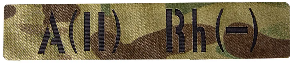 Патч Camotec LC Група крові Twill 4+ Camo