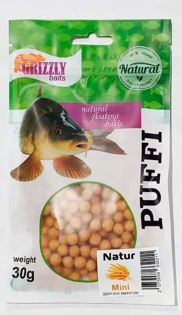 Пуфік Grizzly Puffi Mini 30g Natur