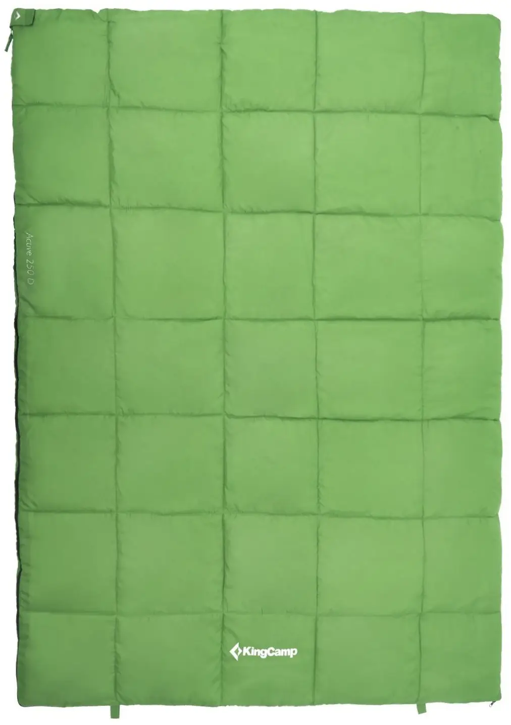 Спальний мішок KingCamp Active 250 Double R Comf +11°C / Lim +5°C / Extr -6°C Green