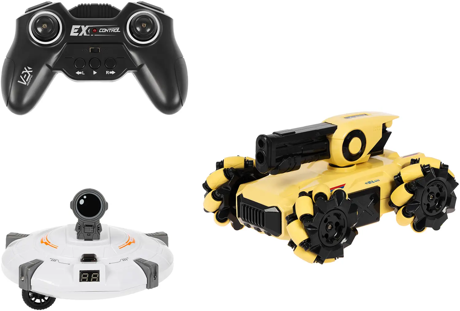 Танк OTAMANKO с движущейся мишенью SPACE BATTLE Бежевый