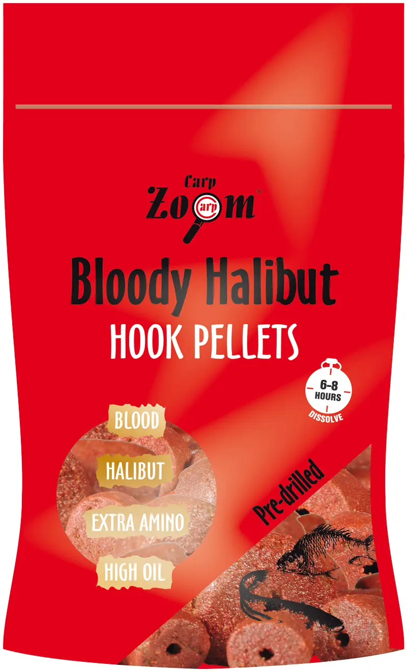 Пелети CarpZoom Strawberry Halibut Hook pellets 15mm
