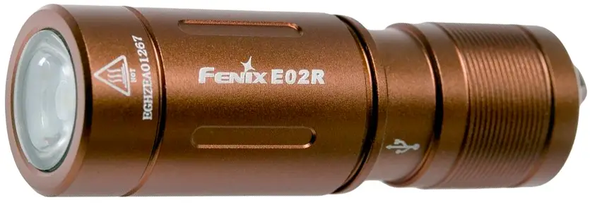 Ліхтар-брелок Fenix E02R Bronze