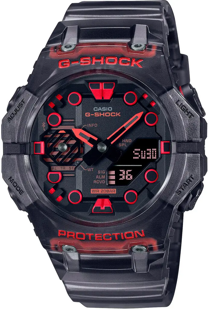 Годинник Casio G-Shock Classic GA-B001G-1AER. Чорний / Червоний