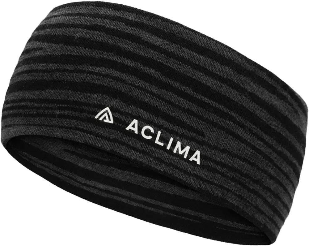 Повязка на голову Aclima Warm Wool 200 Headband One size Black Motion