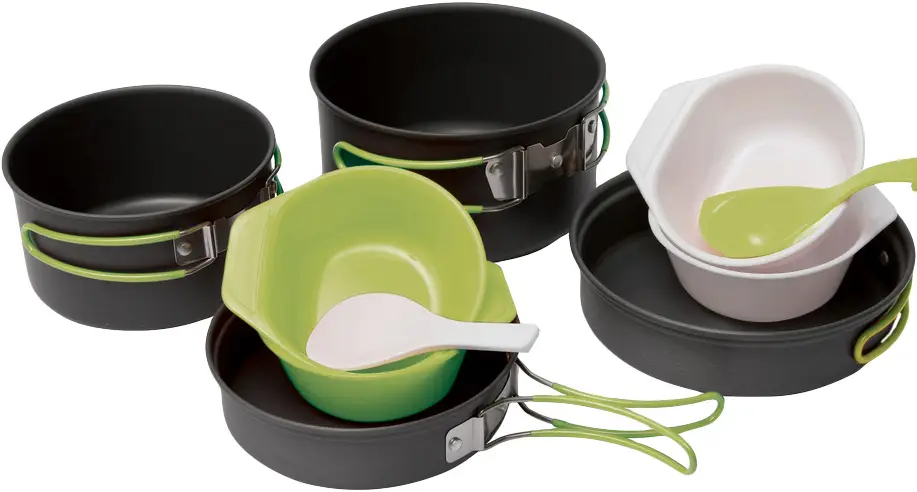 Набір посуду Pinguin Quadri Alu