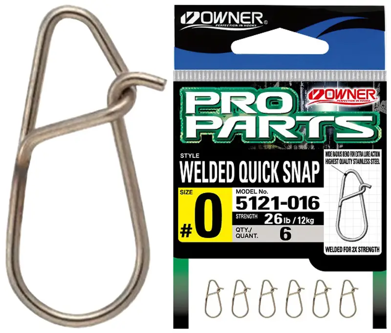 Застежка Owner Hyper Welded Quick Snap #000 (6 шт/уп)