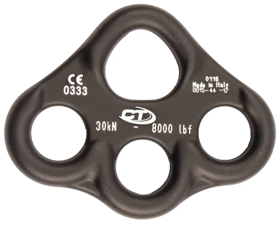 Такелажна пластина Climbing Technology Cheese Plate Multianchor Small 30kN Black