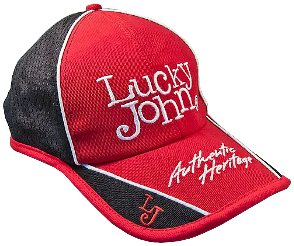 Кепка Lucky John LJ-105 One size Black/Red