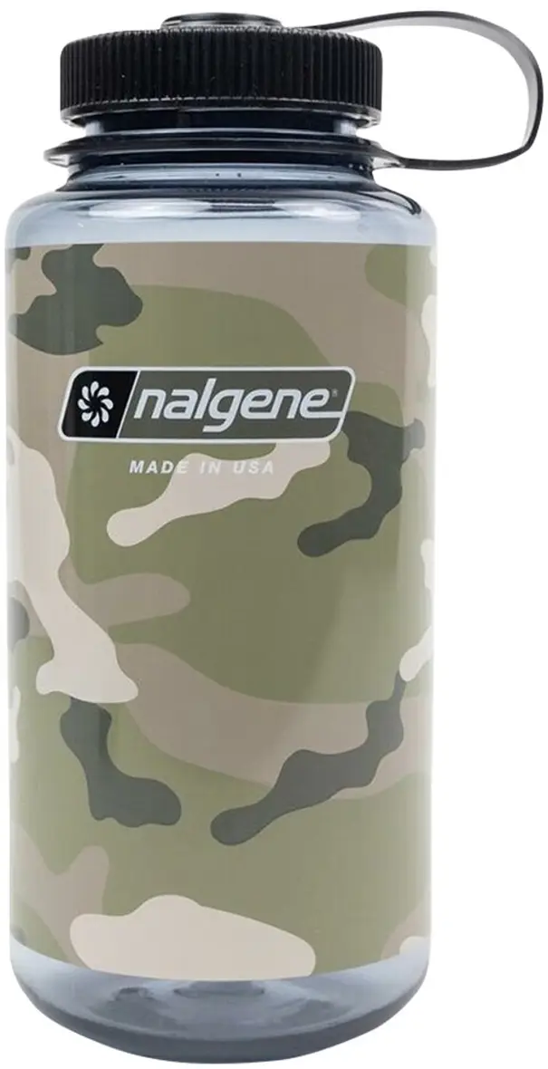 Пляшка Nalgene Wide Mouth Sustain Water Bottle 1 Gray/Black Camo