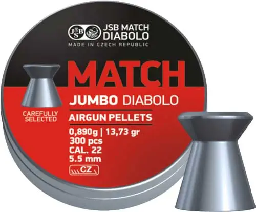 Пули пневматические JSB Diabolo Jumbo Match 0,89 г 5,5 мм 300 шт/уп