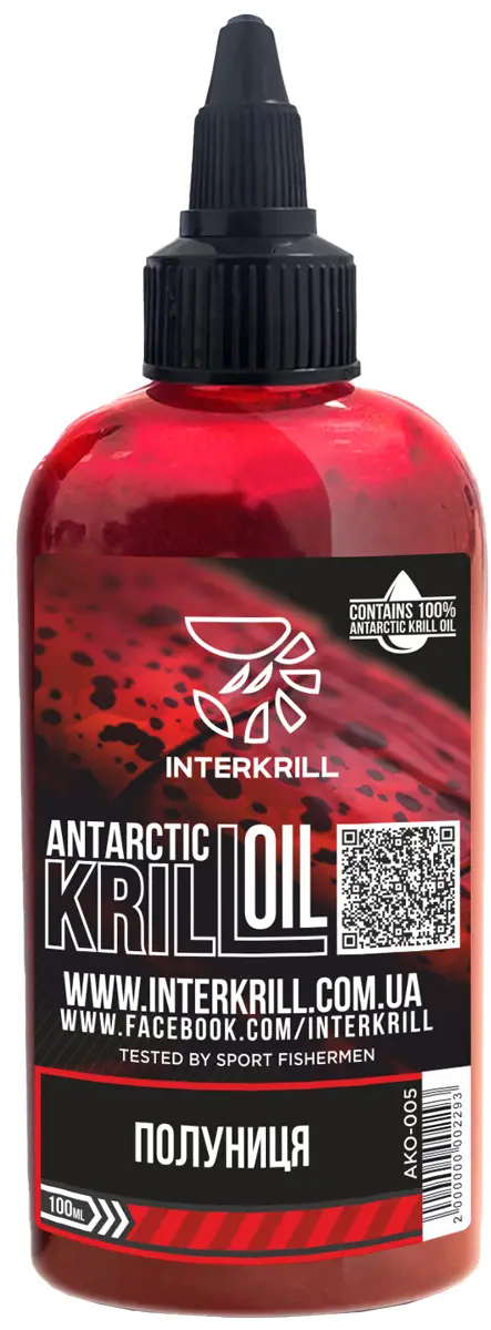 Ліквід INTERKRILL KRILL OIL Полуниця 100ml