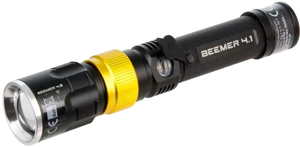Фонарь профессиональный Mactronic Beemer 4 Ultraviolet Focus USB Rechargeable