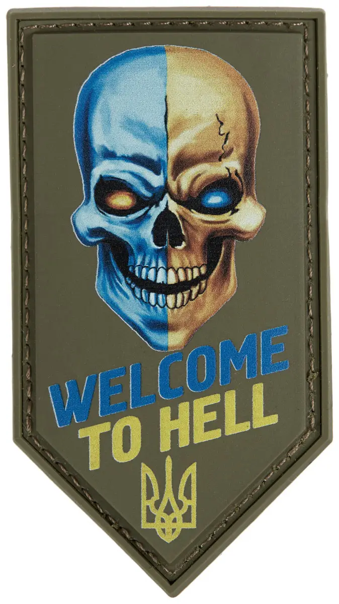 Патч МИД Welcome to hell (погон). Olive