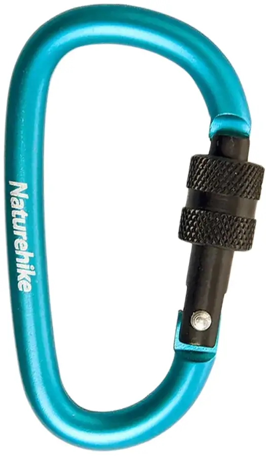 Карабін Naturehike D-type NH15A005-H 6 см Blue