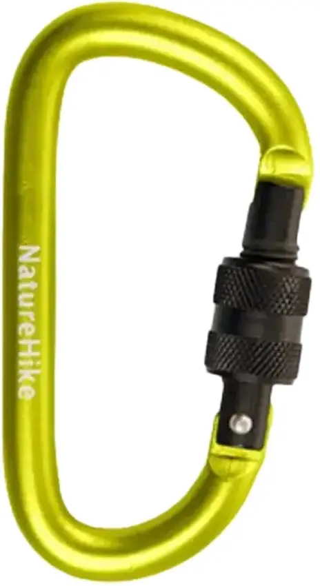 Карабін Naturehike D-type NH15A005-H 6 см Yellow