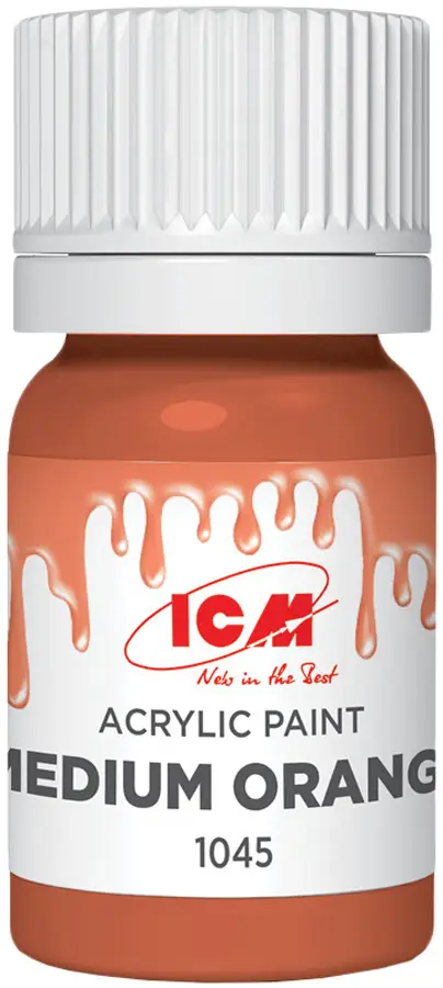 Краска ICM Holding Acrylic Paint 12 мл Medium Orange