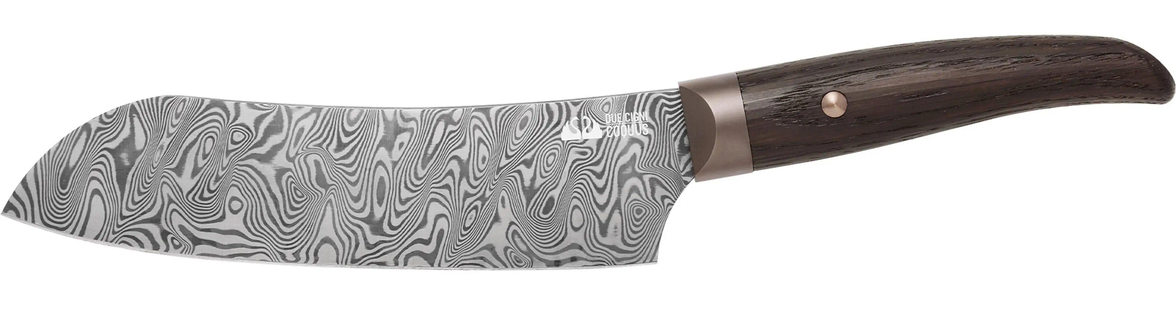 Ніж кухонний Due Cigni "Coquus" Santoku Damask 180 мм
