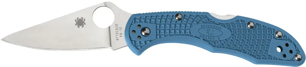 Ніж Spyderco Delica 4 Flat Ground Blue