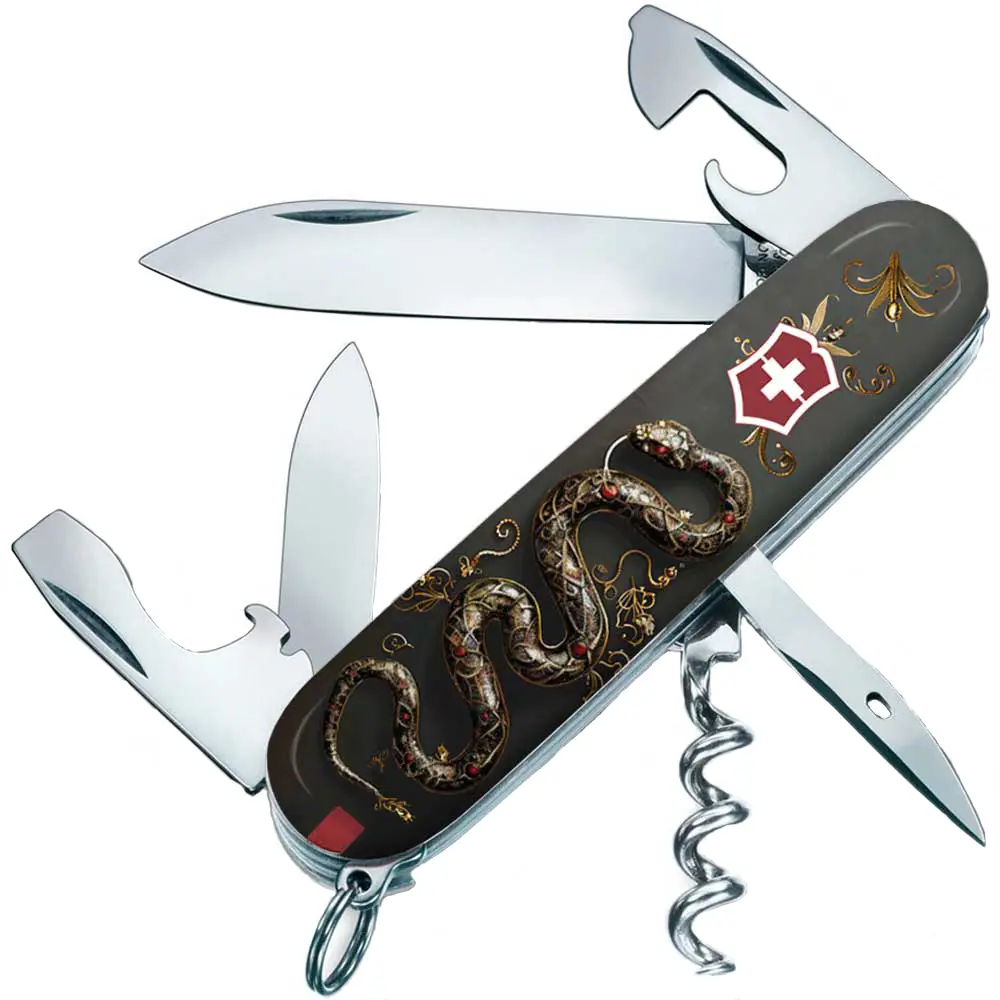 Нож Victorinox Spartan Zodiac 3D. Роскошная змея