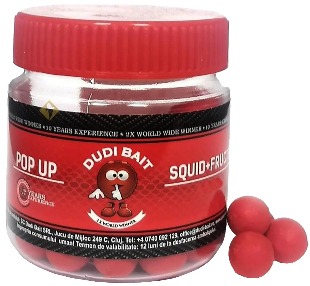 Бойлы Dudi Baits Pop Up Squid&Fruits 10mm