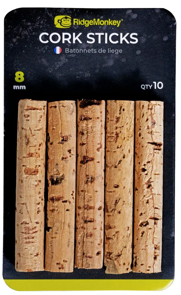 Корковые палочки RidgeMonkey Spare Cork Sticks 8mm (10 шт/уп)