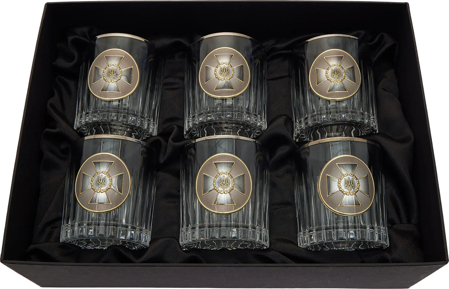 Подарочный набор стаканов Boss Crystal "СБУ" 6 бокалов