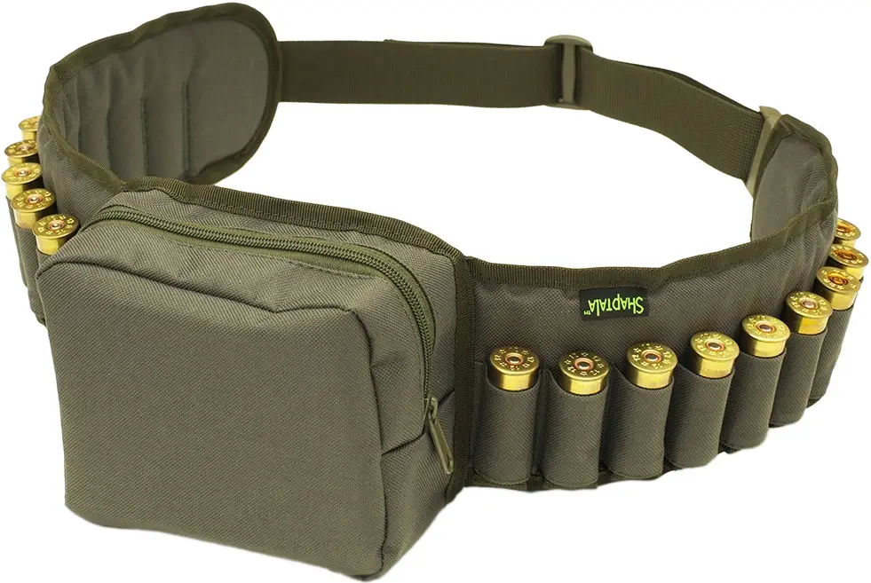 Пояс-патронташ Shaptala 3005-2 с карманом. Xаки