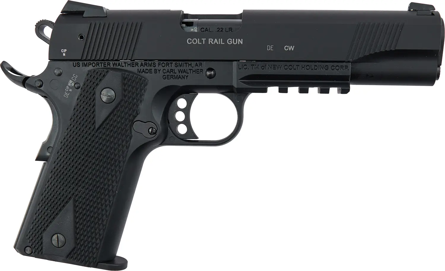 Пістолет спортивний Walther Colt 1911 RAIL GUN кал. 22 LR