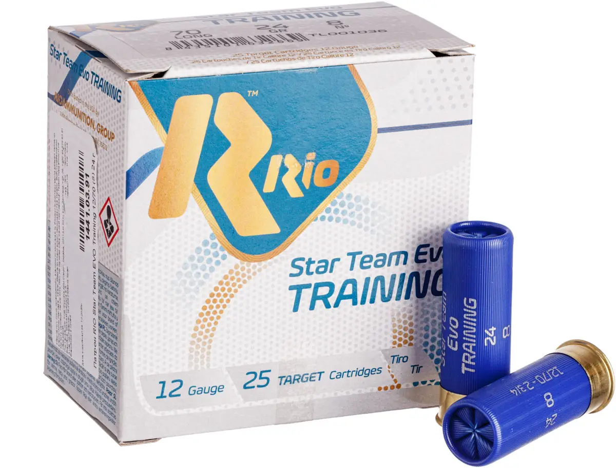 Патрон RIO Star Team EVO Training кал. 12/70 дріб № 8 (2,25 мм) наважка 24 г