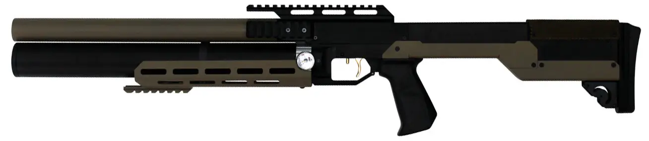 Винтовка пневматическая ZBROIA PCP Sapsan TAC-M кал. 4.5 мм. 550/300. FDE