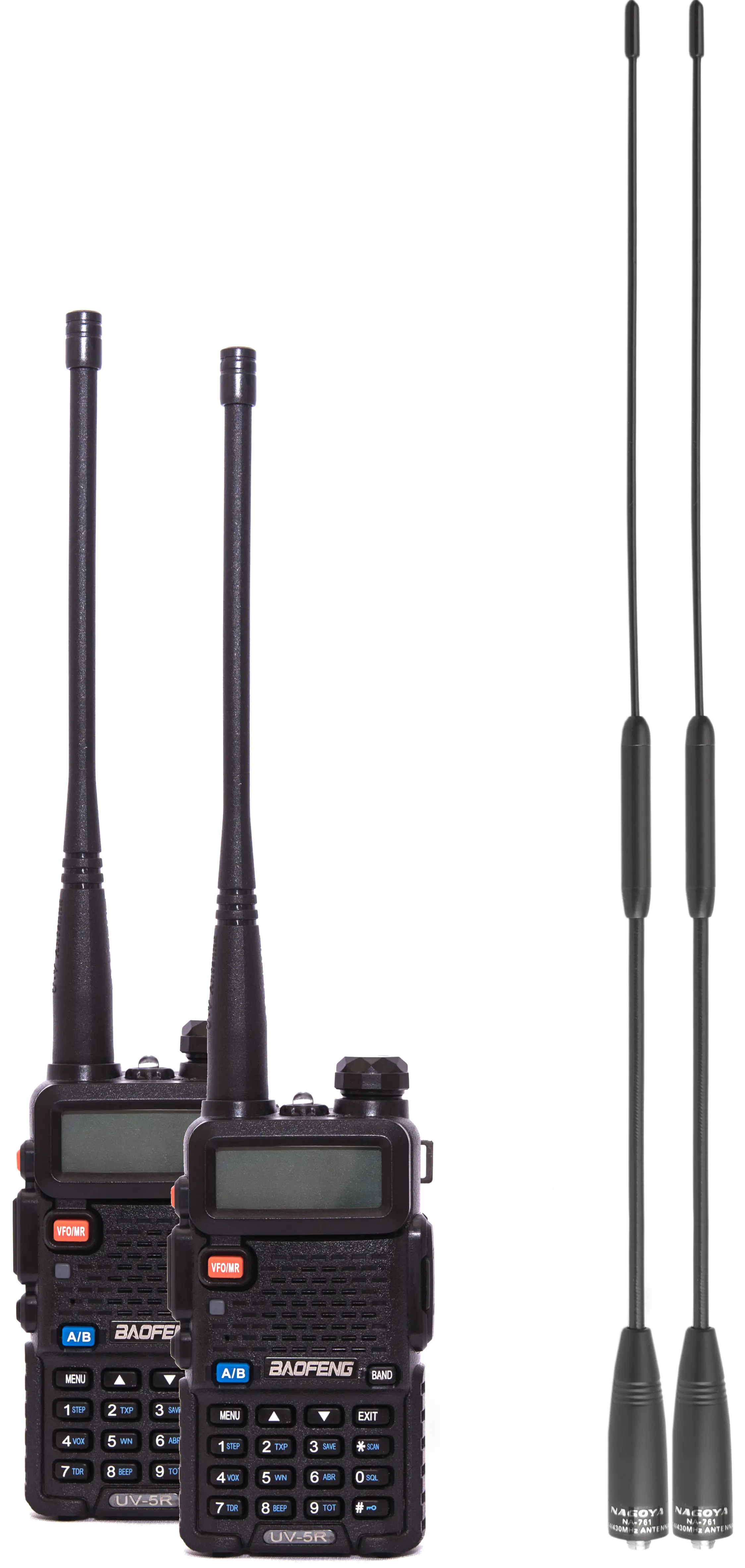 Комплект раций Baofeng UV-5R Urban для города Black