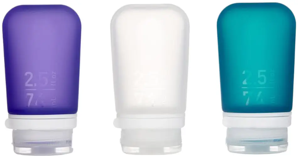 Набор емкостей Humangear GoToob+ 3-Pack Medium Clear/Purple/Teal