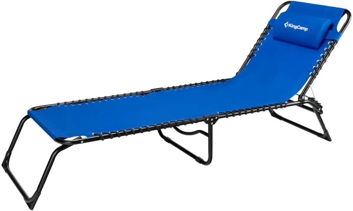 Розкладачка KingCamp Adjustable Camping Cot. Blue