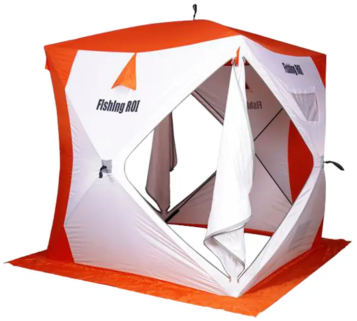 Палатка Fishing ROI Cyclone-2 180*180*205cm біло-помаранчевий