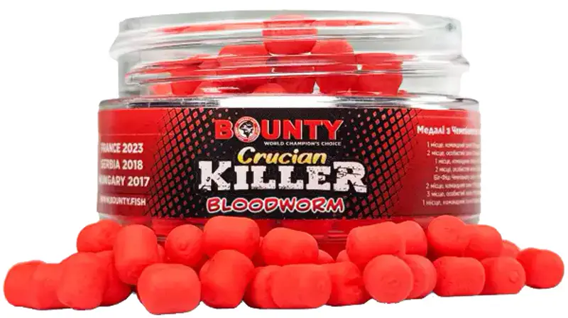 Бойлы Bounty Wafters Crucian Killer Bloodworm 4х6mm