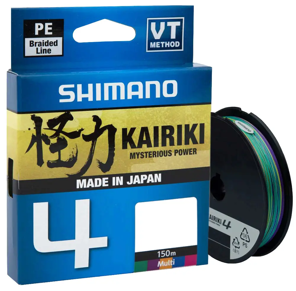 Шнур Shimano Kairiki 4 PE 150m (Multi Color) 0.23mm 18.6kg