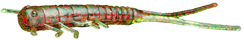 Силикон Lunker City Hellgie 3" #144 Watermelon Red Flake (15шт/уп)