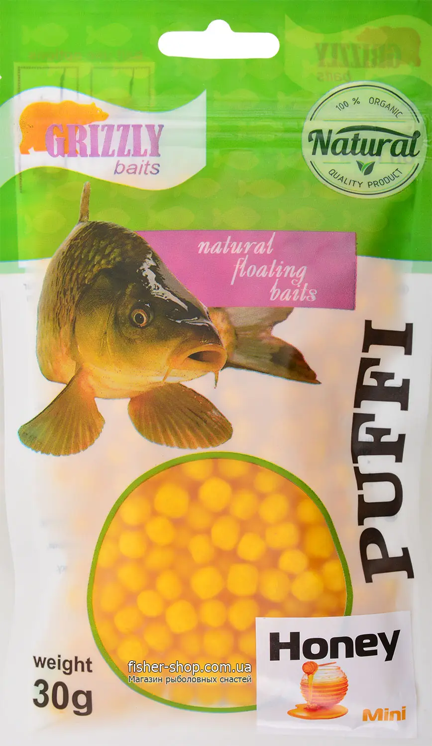 Пуфік Grizzly Puffi Mini 30g Honey