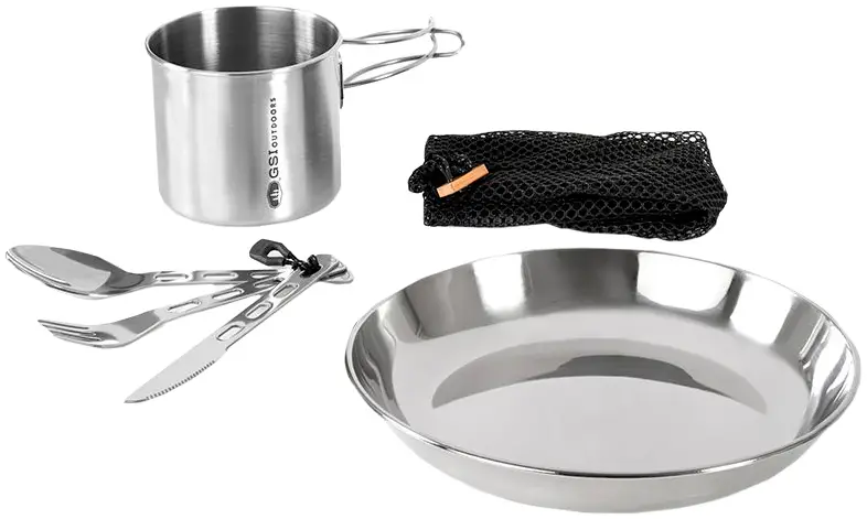 Набір посуду GSI Glacier Stainless 1 Person Set