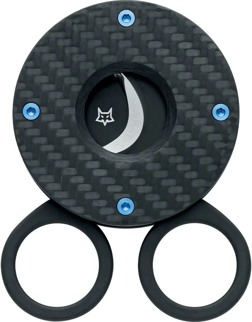 Ніж для сигар Fox The Circle 3K Twill Fat Carbon Black