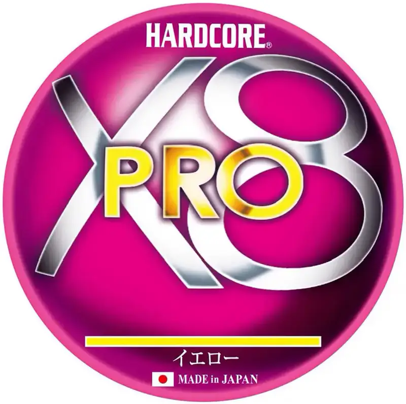 Шнур Duel Hardcore X8 Pro 200m (Yellow) #2.0/0.24mm 35lb/16kg