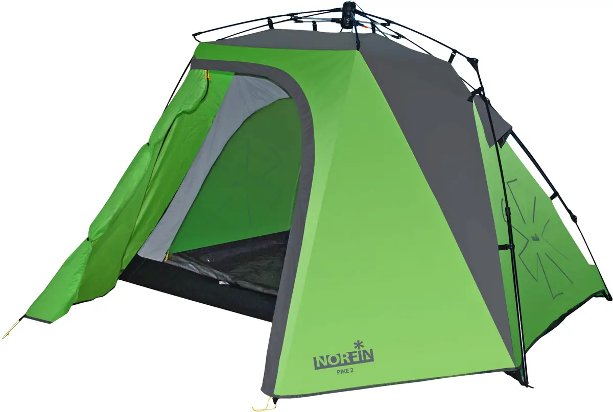 Палатка Norfin Pike 2 3000мм 80+(135)х215х125см Зеленый