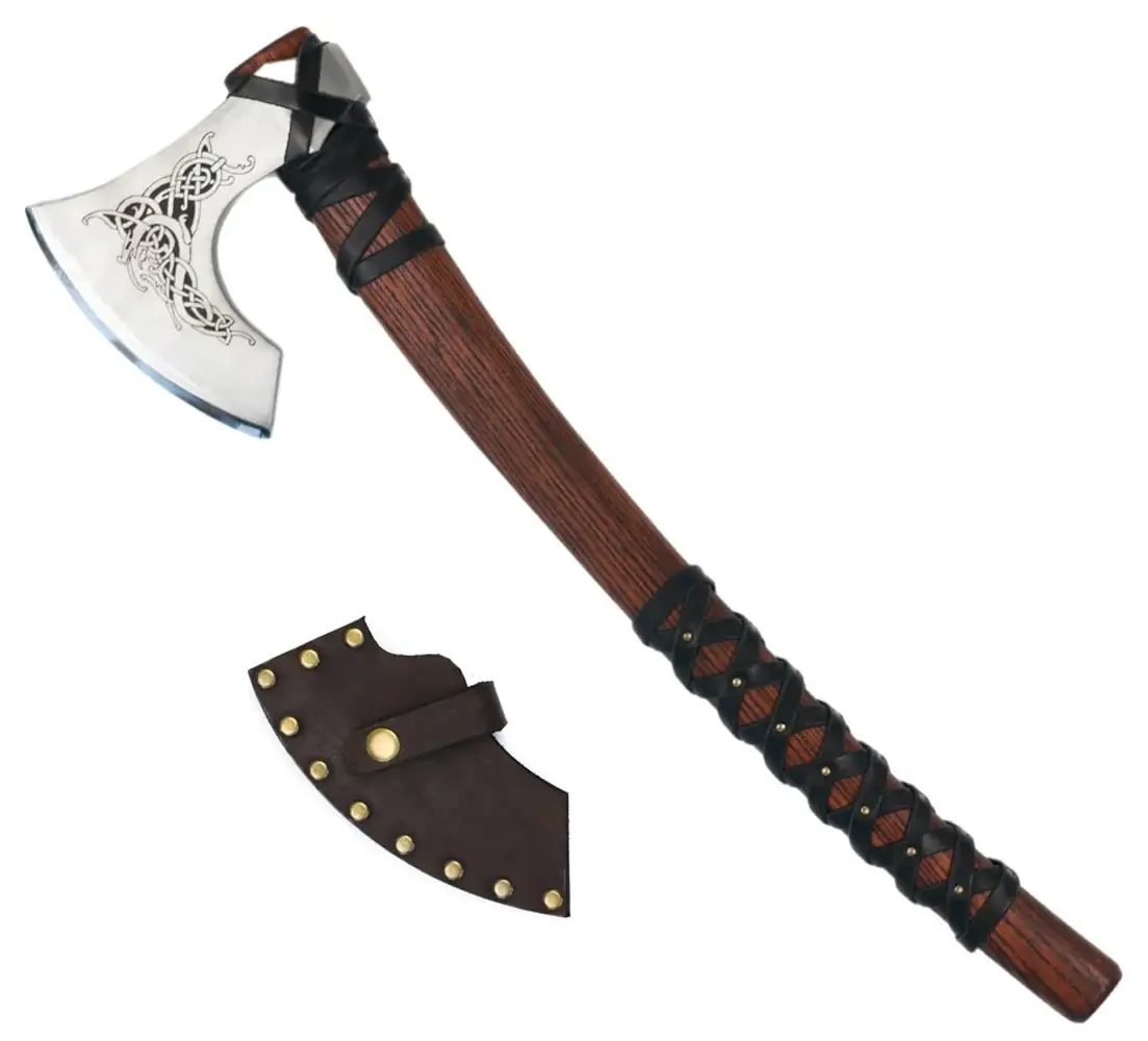 Сокира AncientSmithy Njord Wooden Runic Box