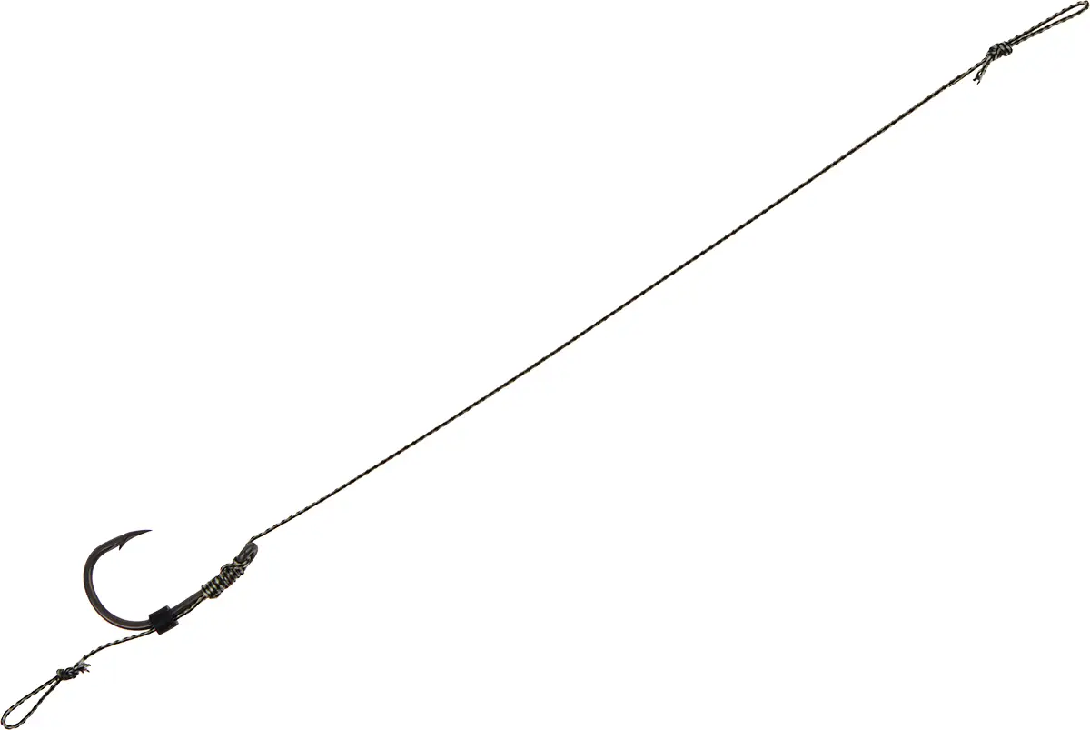 Поводок карповый OrbitalX Method Hair Rig Wide Gape Camo #8 20lb 10cm (5шт/уп)