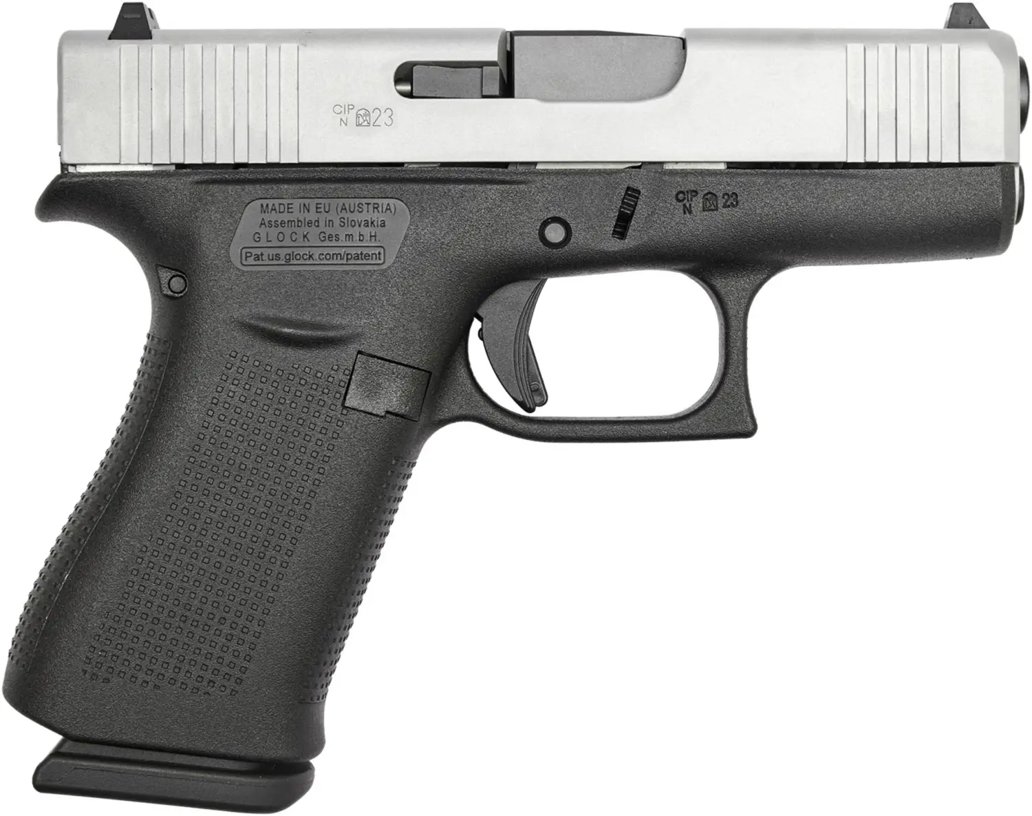 Пістолет спортивний Glock 43X Silver Slide 9мм EU