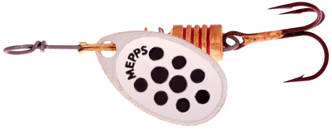 Блешня Mepps Aglia Decoree №1 3.5g Silver/Black dots
