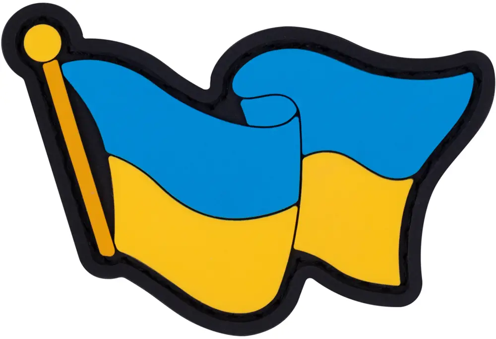 Патч Brand Element Прапор фігурний (жовто-блакитний)