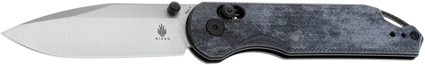 Ніж Kizer Assassin Nitro-V Micarta Blue