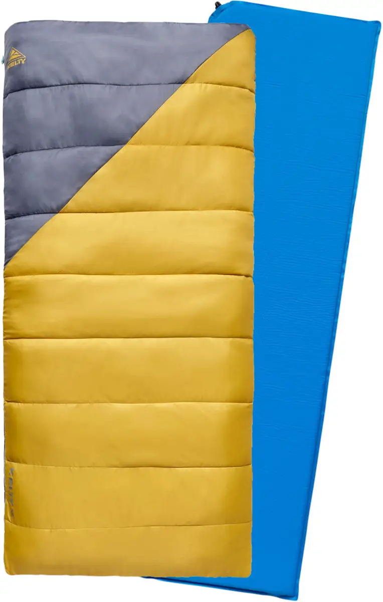 Набір спальний мішок + килимок Kelty Campgroud Kit Bamboo-Grisaille