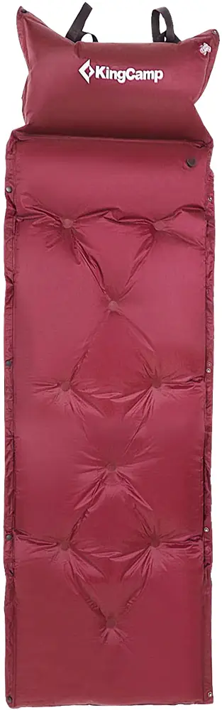 Килимок самонадувний KingCamp Point Inflatable Mat. Wine red